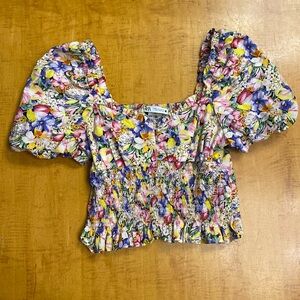 Zara Floral Blouse Medium